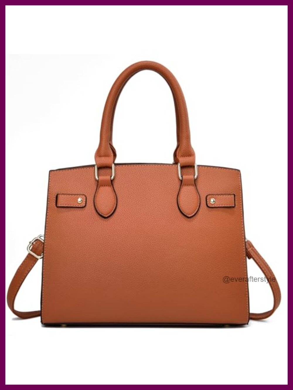 Satchel Handbag for Women Top Handle Tote Shoulder Bag Faux Leather